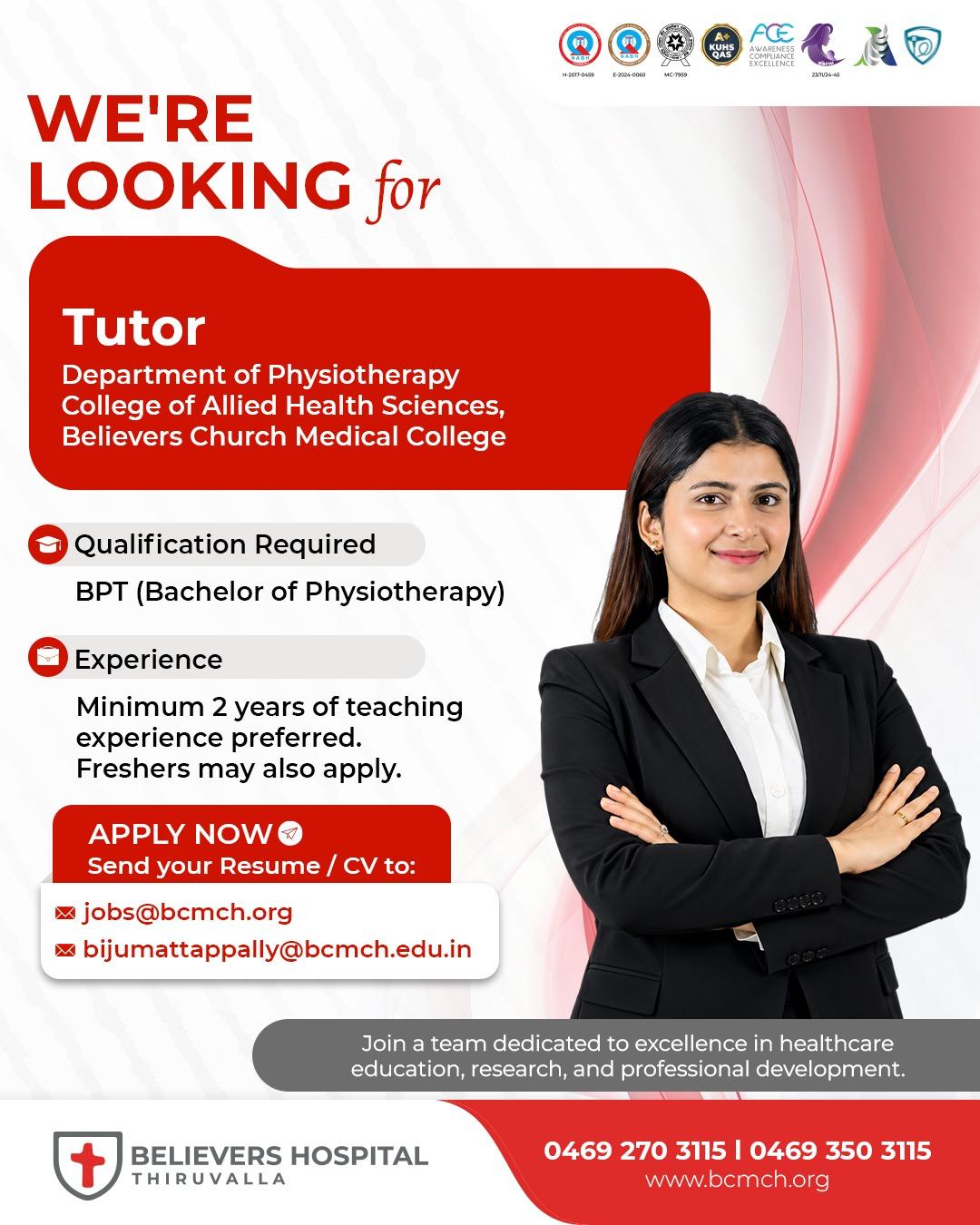 TUTOR - PHYSIOTHERAPY
