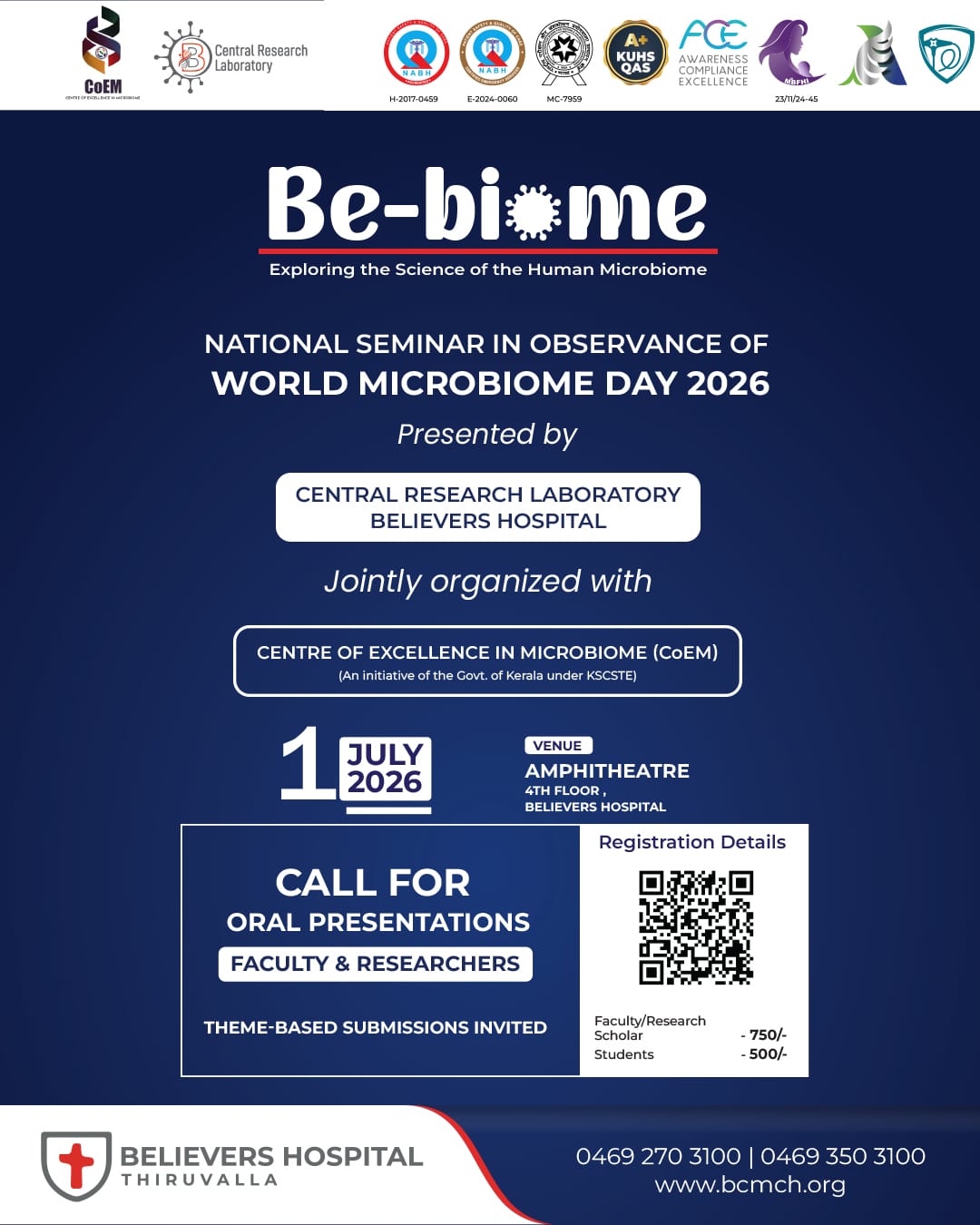 Explore the Invisible World Inside You : Be-biome National Seminar 2026 