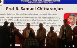 Professor Samuel Chittaranjan was honored by the Indo …